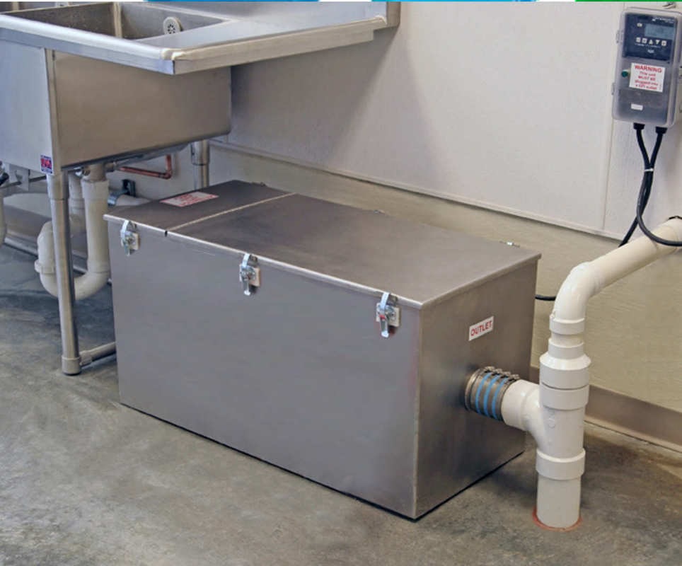 kitchen sink grease trap cleaning